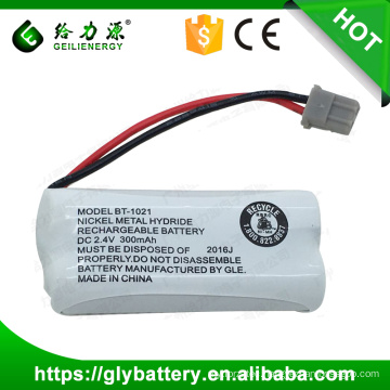 NICD 2.4V 300mAh Rechargeable Battery Pack For Cordless Phone